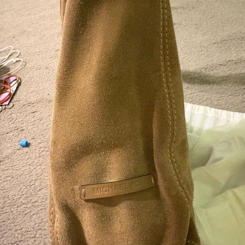 Michael Kors Tan Suede and Leather Hobo Bag - Picture 3 of 5